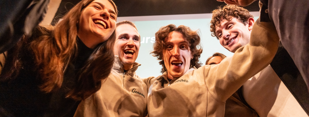 Genoa ES students celebrating